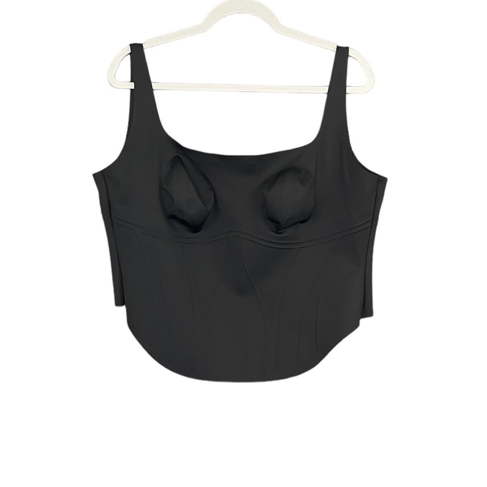 SKIMS Bonded Long Corset Onyx Black NWT
